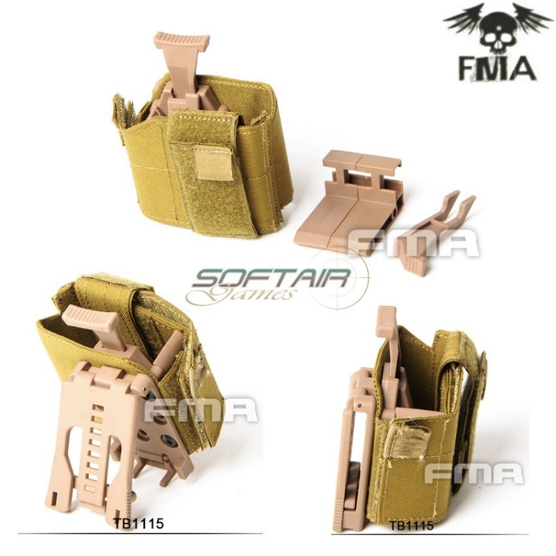 Fondina Universale Destra Dark Earth Cintura System Type 2 Fma (fma-tb1115-de)