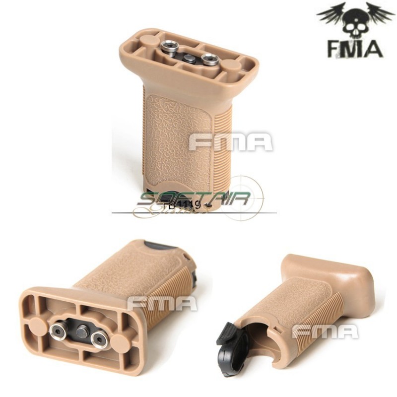 Vertical Short Td Grip For Keymod Dark Earth Fma (fma-015573)