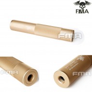 Silencer 14mm Cw/ccw Navy Seals Type 198mm Dark Earth Fma (fma-tb1143-de) Silencer 14mm Cw/ccw Navy Seals Type 198mm Dark Earth Fma (fma-tb1143-de)