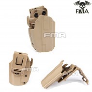 Rigid Holster Dark Earth Gls5 Type For Glock With Belt Mount Fma (fma-tb1188-de)