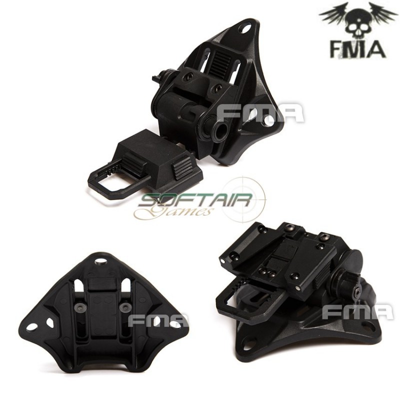Mount Elmetto L4g19 Nvg Eco Version Black Fma (fma-tb1200-bk)
