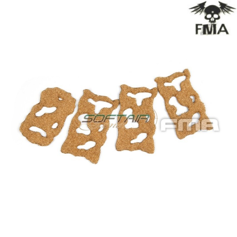 Set Velcro Adesivo Lbh Dark Earth Per Elmetto Fma (fma-tb1208)