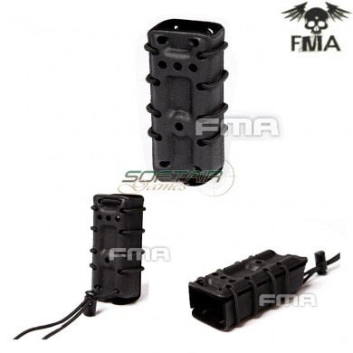 Tactical Mag With Flocking Scorpion Style 9mm Pouch Black Molle System Fma (fma-tb1211-bk-m)