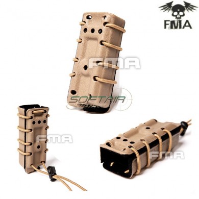 Tactical Mag With Flocking Scorpion Style 9mm Pouch Dark Earth Molle System Fma (fma-tb1211-de-m)