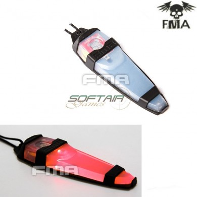 Tactical Velcro Safty T-light Led Red/black Fma (fma-tb1234-bk)