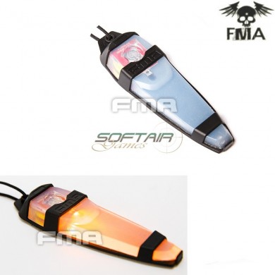 Tactical Velcro Safty T-light Led Orange/black Fma (fma-tb1236-bk)
