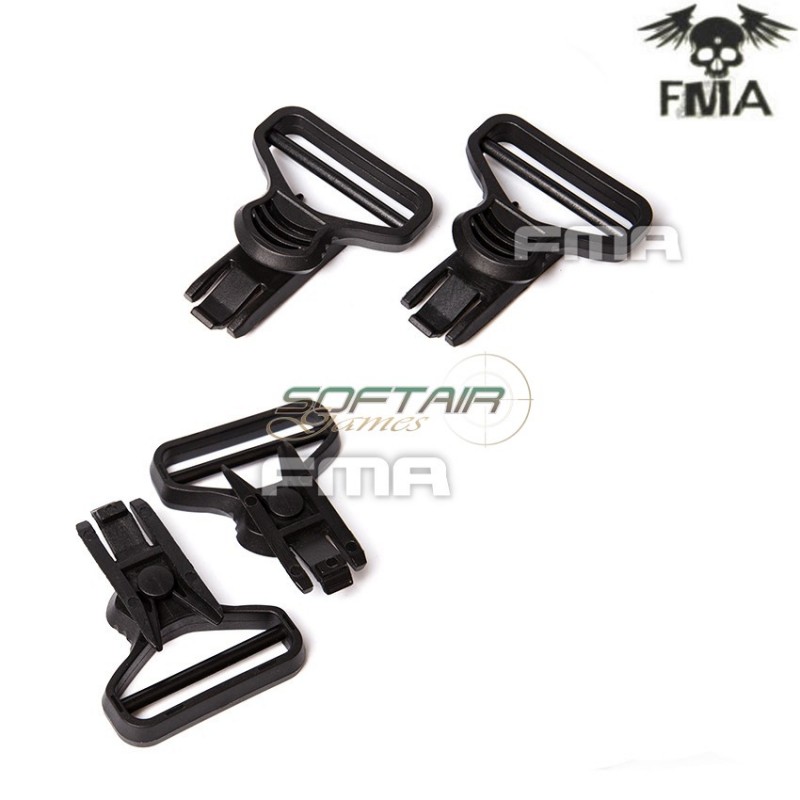 Swivel Clips Black 1.5" Per Occhiali Fma (fma-tb1240-bk)