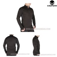 Maglia Termica Zip Version Breathable Workout Warm Black Emerson (em6808) Maglia Termica Zip Version Breathable Workout Warm Black Emerson (em6808)