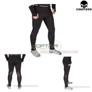 Thermal Pants Breathable Workout Warm Black Emerson (em6809)