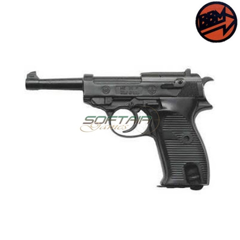 Blank Pistol 38p Black Caliber 8 Bruni (br-1200)