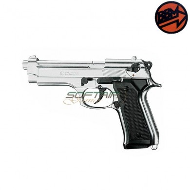 Blank Pistol 92 Silver Caliber 8 Bruni (br-1300n)