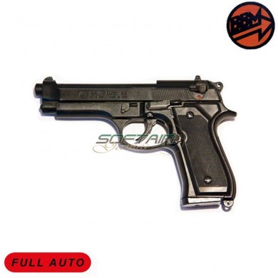 Blank Pistol 92 Full Auto Black Caliber 8 Bruni (br-1301)