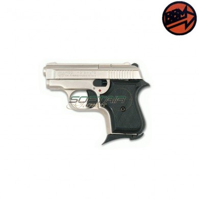 Blank Pistol 315 Baby Silver Caliber 8 Bruni (br-1900n)