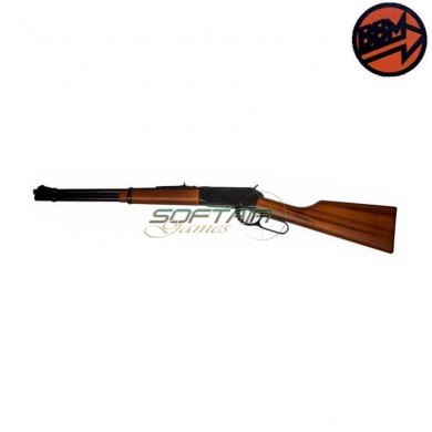 Blank Rifle Winchester 1894 Black & Real Wood Caliber 8 Bruni (br-2100)