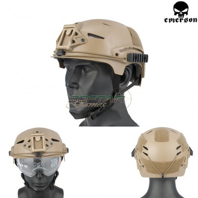 Fast Exfil Bump Helmet Dark Earth With Google Emerson (em8981a)