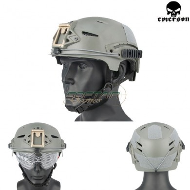 Fast Exfil Bump Helmet Foliage Green With Google Emerson (em8981)