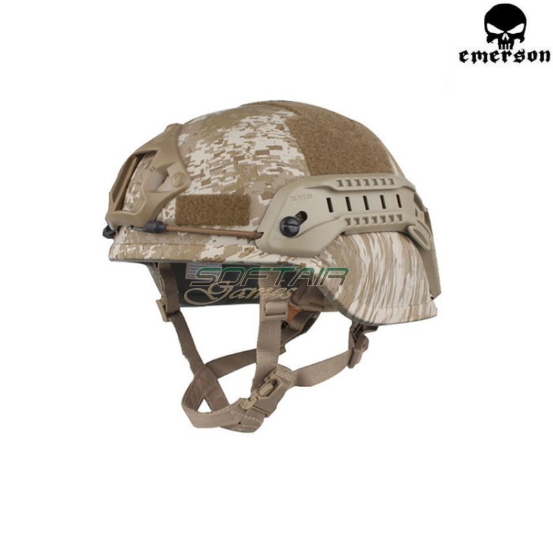 Elmetto Ach Mich 2001 Special Action Digital Desert Emerson (em8979f)