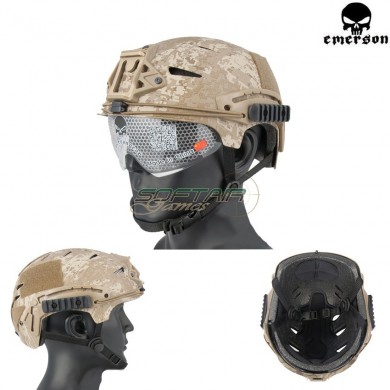 Fast Exfil Bump Helmet Digital Desert With Google Emerson (em8981e)