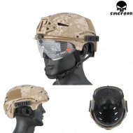 Elmetto Fast Exfil Bump Digital Desert Con Occhiale Emerson (em8981e)