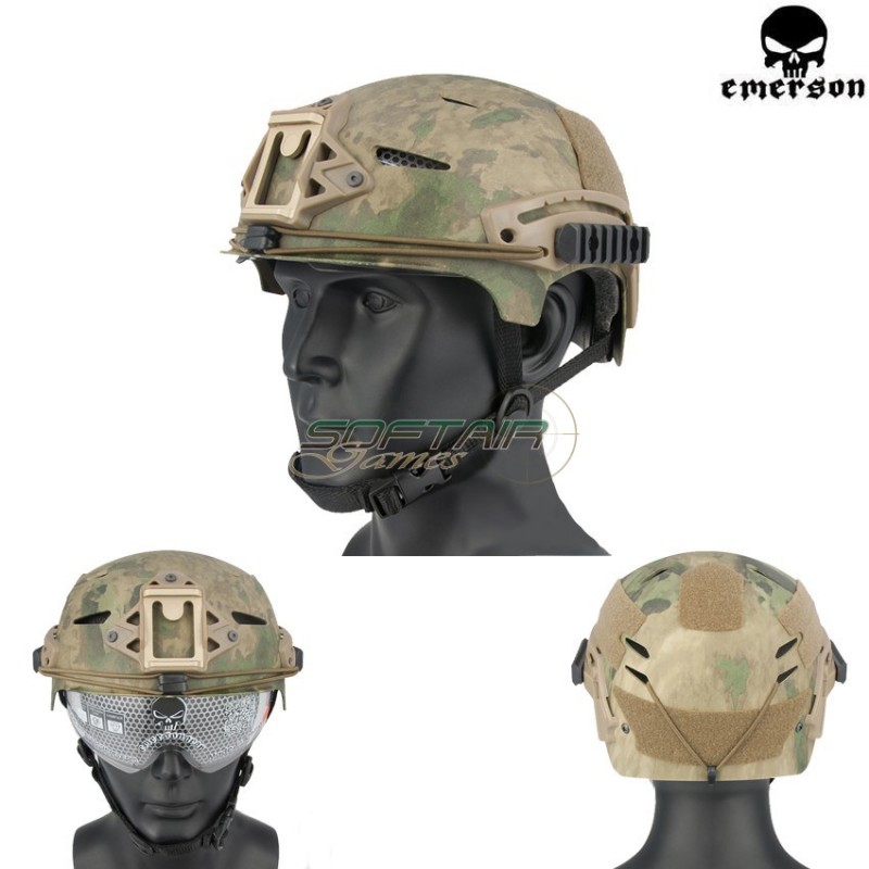 Fast Exfil Bump Helmet Atacs Fg With Google Emerson (em8981g)