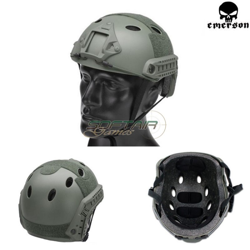 Pararescue Jumpers Helmet Simple Version Foliage Green Emerson (em8811) Pararescue Jumpers Helmet Simple Version Foliage Green Emerson (em8811)
