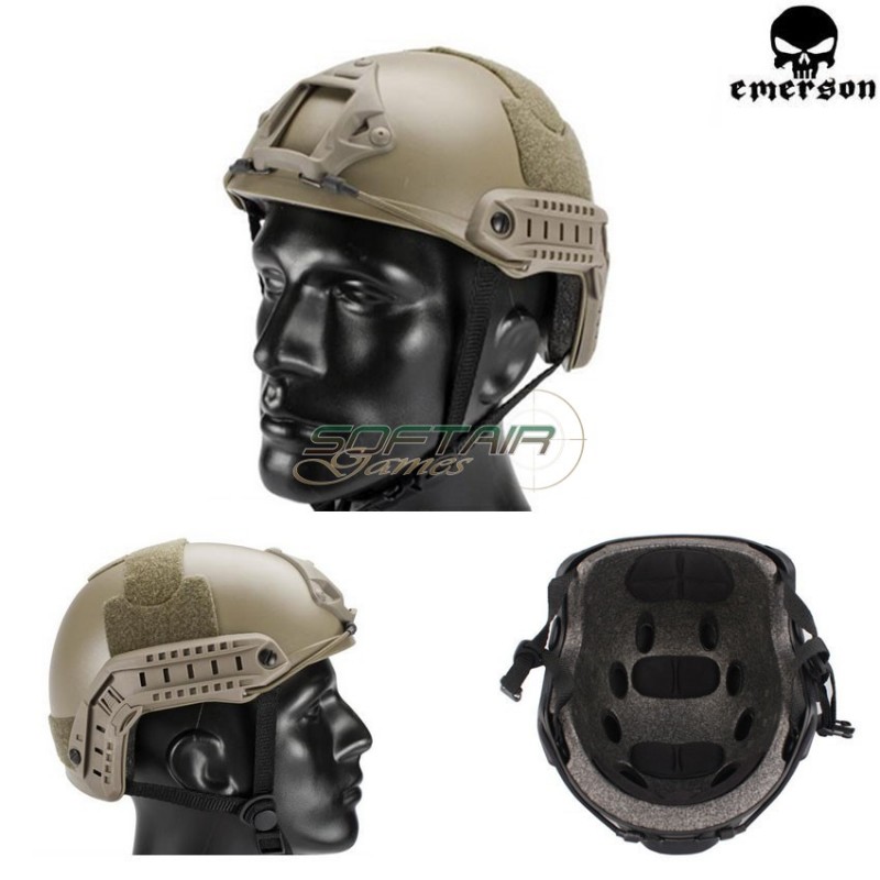 Elmetto Mh Simple Version Dark Earth Emerson (em8812a)