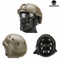 Fast Base Jump Helmet Dark Earth With Google Emerson (em8818a) Fast Base Jump Helmet Dark Earth With Google Emerson (em8818a)