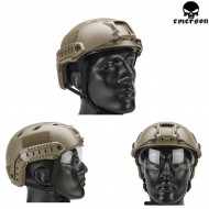 Fast Base Jump Helmet Dark Earth With Google Emerson (em8818a) Fast Base Jump Helmet Dark Earth With Google Emerson (em8818a)