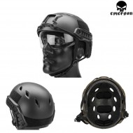 Fast Base Jump Helmet Black With Google Emerson (em8818b) Fast Base Jump Helmet Black With Google Emerson (em8818b)