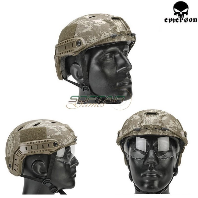 Fast Base Jump Helmet Digital Desert With Google Emerson (em8818e) Fast Base Jump Helmet Digital Desert With Google Emerson (em8818e)