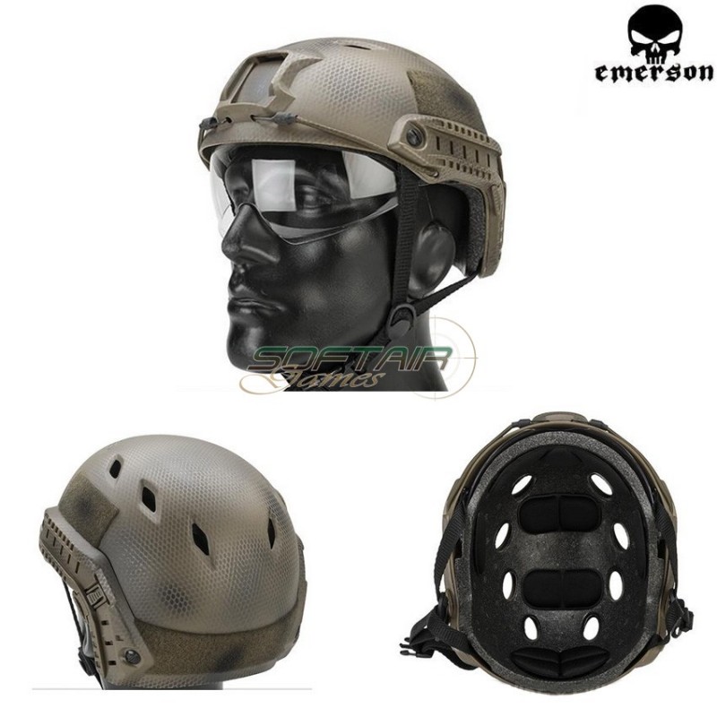Fast Base Jump Helmet Navy Seal With Google Emerson (em8818g) Fast Base Jump Helmet Navy Seal With Google Emerson (em8818g)