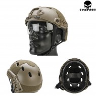 Fast Pararescue Jumpers Helmet Dark Earth With Google Emerson (em8819a)