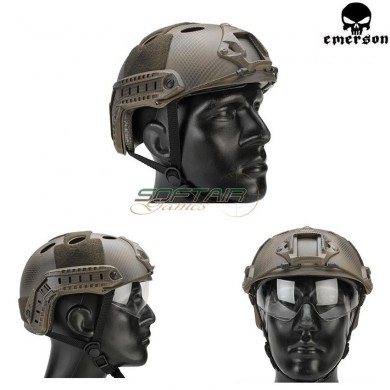 Elmetto Fast Pararescue Jumpers Navy Seal Con Occhiale Emerson (em8819g)