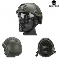 Fast Mh Helmet Foliage Green With Google Emerson (em8820) Fast Mh Helmet Foliage Green With Google Emerson (em8820)