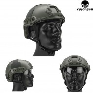 Fast Mh Helmet Foliage Green With Google Emerson (em8820) Fast Mh Helmet Foliage Green With Google Emerson (em8820)