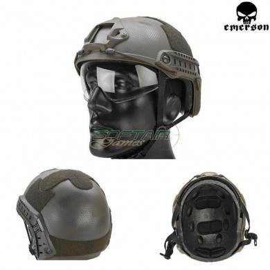 Fast Mh Helmet Navy Seal With Google Emerson (em8820g)