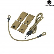 Set Cavi Elastici Dark Earth Multifunzione Per Elmetto Emerson (em8824a) Set Cavi Elastici Dark Earth Multifunzione Per Elmetto Emerson (em8824a)
