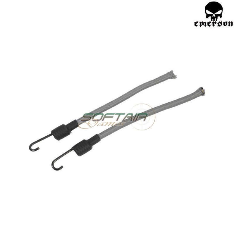 Set 2 Lanyards Foliage Green Elastic Life Line For Helmet Emerson (em5663a)