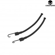 Set 2 Cordini Black Elastici Life Line Per Elmetto Emerson (em5663b)