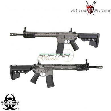 Electric Gun Aeg Black Rain Ordnance Carbine Military Grey King Arms (ka-ag-196-gy)