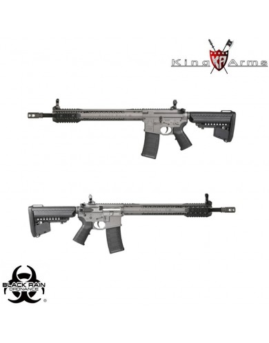 Electric Gun Aeg Black Rain Ordnance Rifle Military Grey King Arms (ka-ag- 195-gy)