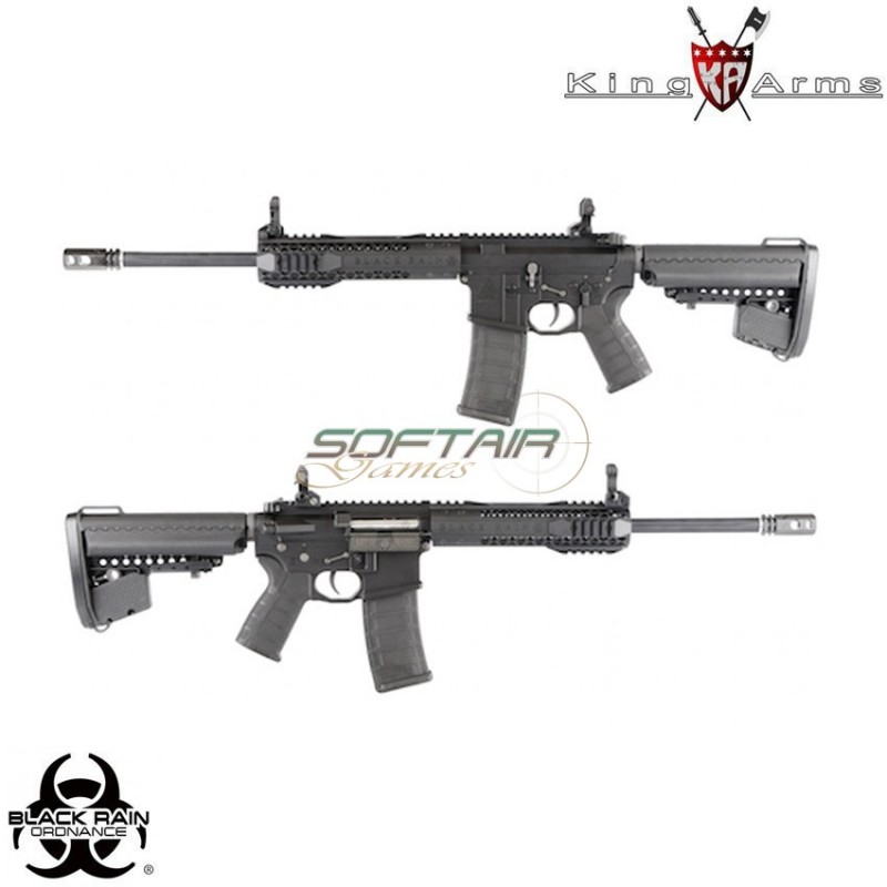 Fucile Elettrico Aeg Black Rain Ordnance Cqb Black King Arms (ka-ag-197-bk)