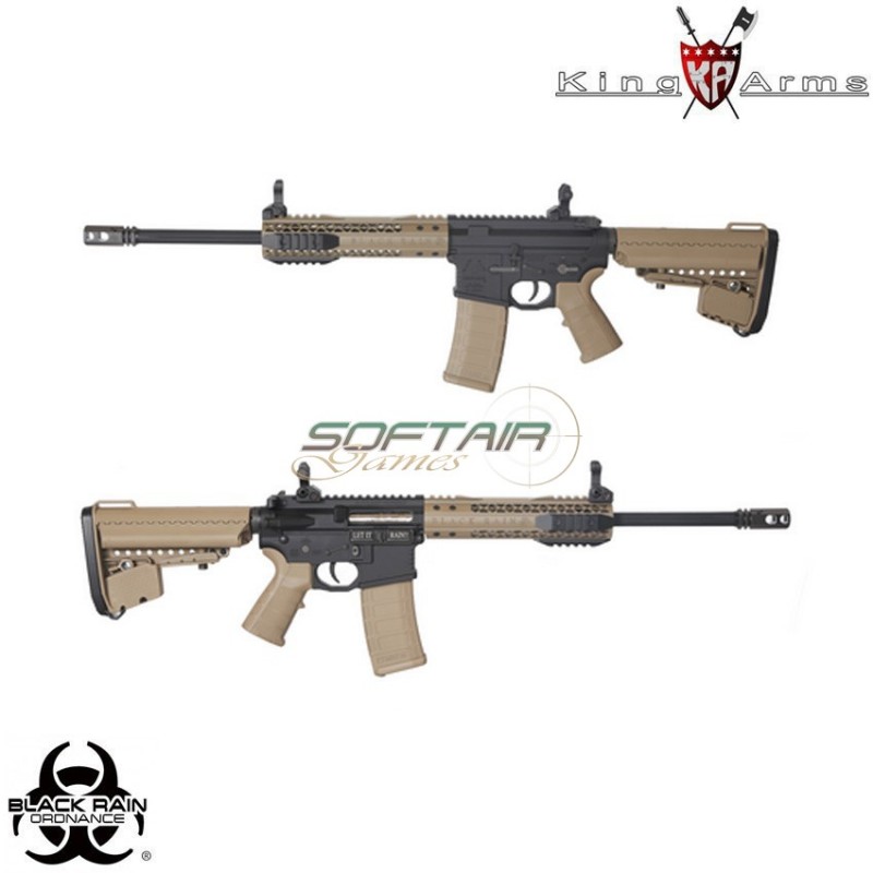 Fucile Elettrico Aeg Black Rain Ordnance Cqb Dark Earth King Arms (ka-ag-197-de)