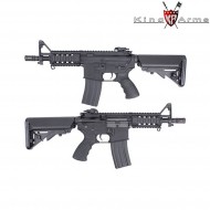 Electric Rifle Aeg M4 Tanker Rifle Ultra Grade Matte Black King Arms (ka-ag-152)