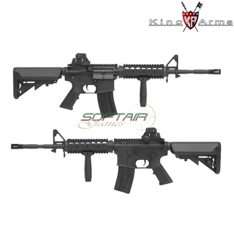 Fucile Elettrico Aeg M4 Ris Sopmod Ultra Grade Matte Black King Arms (ka-ag-194)