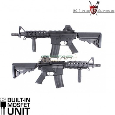 Electric Rifle Aeg M4 Cqbr Ultra Grade With Mosfet Matte Black King Arms (ka-ag-150)