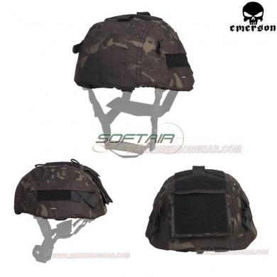 Helmet Cover For Mich 2002 Multicam Black Emerson (em9225bk02)