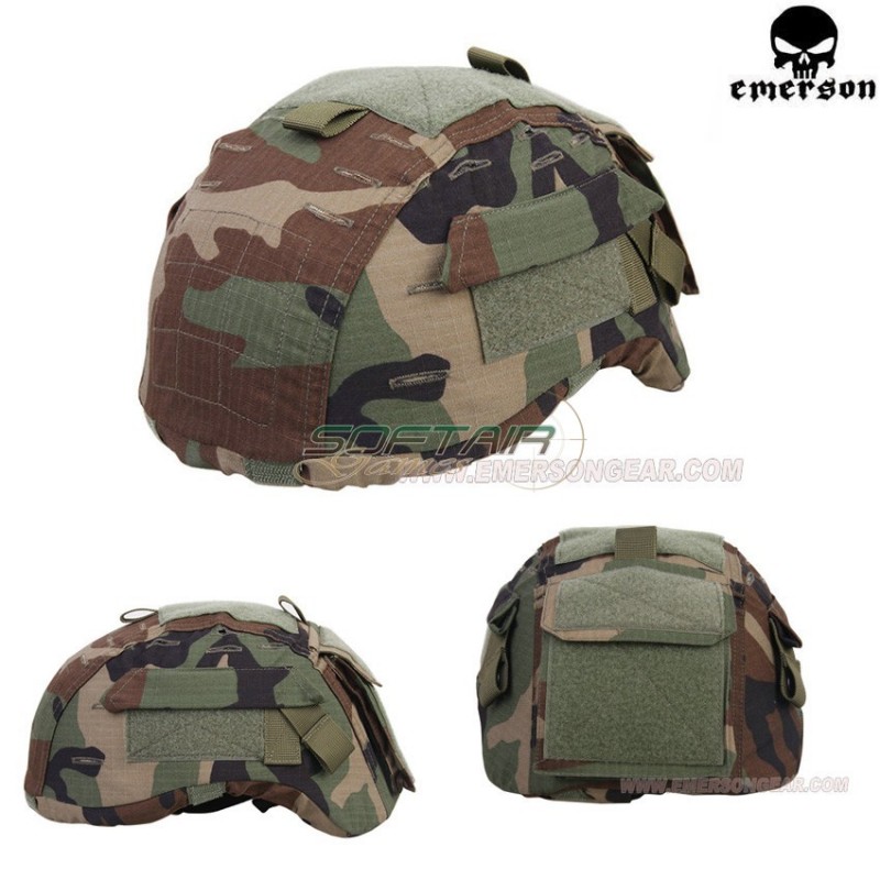 Helmet Cover For Mich 2001 Woodland Emerson (em1810)
