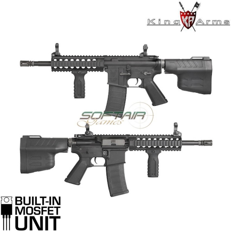 Fucile Elettrico Aeg M4 Tws Type 1 Ultra Grade Ii Matte Black King Arms (ka-ag-201-bk)