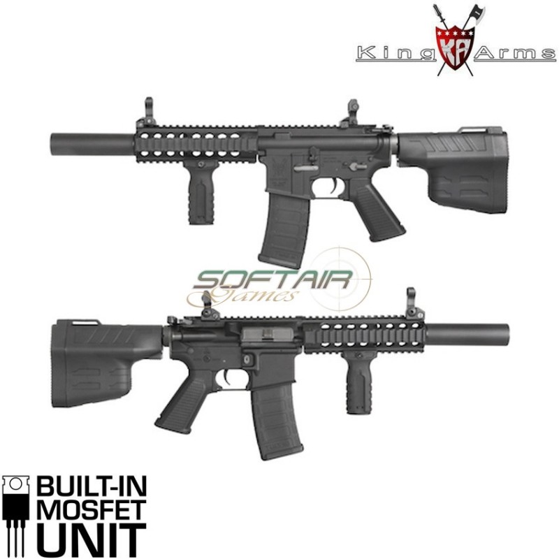 Fucile Elettrico Aeg M4 Tws Type 2 Ultra Grade Ii Matte Black King Arms (ka-ag-202-bk)